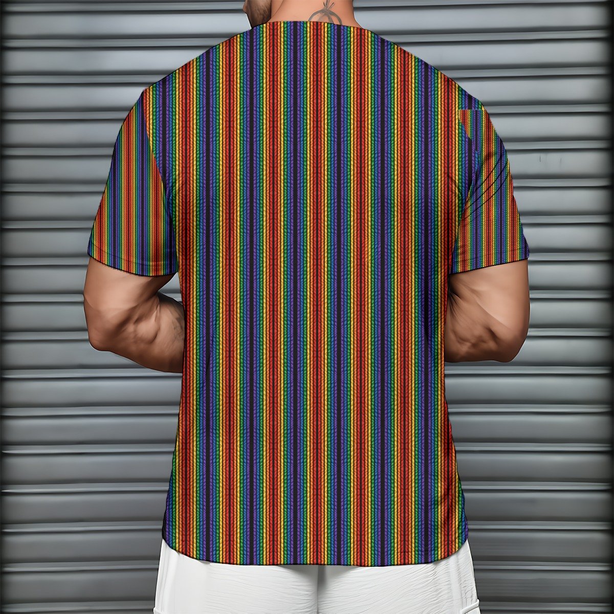 Bear & Tie Stripe Henley - Image 2