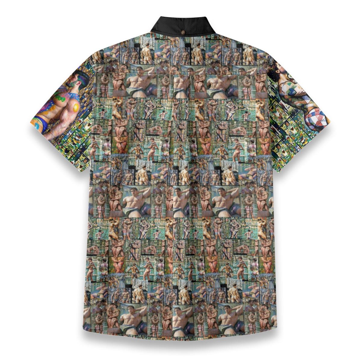 The Bathers Club — All-Over Print Slub Cotton Shirt - Image 5